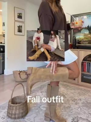fall closet staples >> ☕️☕️☕️ #falloutfits #fallaesthetic #boots #dress #fallsweater 