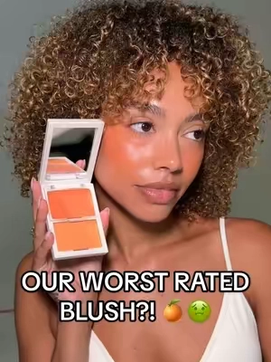 OUR WORST RATED BLUSH?! 👎🏽🍊 But why does it look so good tho… 🤭 #painted #blush #makeup 