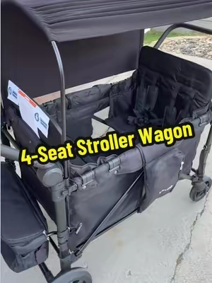 This VEVOR 4 seat wagon is loaded and it cost half the price of name brand ones! #vevor #4seaterwagon #strollerwagon #wagonstroller #parentsoftiktok 