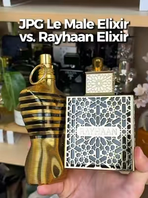 JPG Le Male Elixir vs. Rayhaan Elixir - How close are they? 🤔 #fragrancetok #fragrancetiktok #mensfragrance #fragrances #jpglemaleelixir 