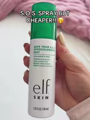 NEW $12 elf hypochlorous acid spray!!🫧 skincare does not need to be expensive #hypochlorousacidspray #sosspray #elfskin #hypochlorousaciduses 