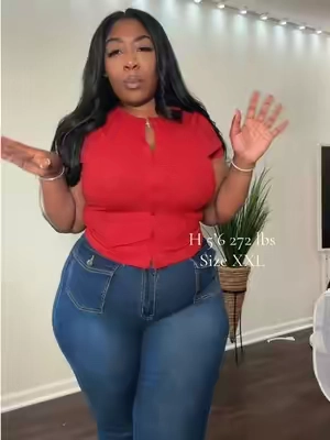 This women's short-sleeve basic top is so cute! It's a button-down that literally goes with everything.  Button-down tops have been all over my feed lately, and I finally got one. They're perfect for those days when you feel like you have ‘nothing to wear.’  I’m 5’6” and wear an XXL, for size reference. Just wanted to share!  #BasicTop #plussizeedition #tiktokshoprestock #EverydayFashion #sohochic 