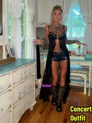 This lace dress is so freaking cool!!!! Period! That’s all! #concertoutfit #OOTD #westernfashion #westernstyle #outfit 