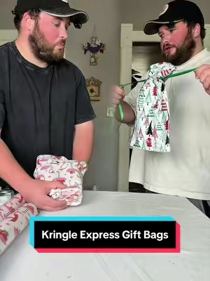 Old vs New way to wrap presents #giftwrapping #giftbag #christmasgifts #christmascountdown #christmaspresents 