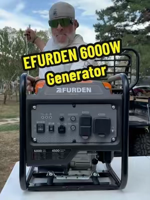 Efurden 6000 Watts Gas Powered Generator #generator, #efurden, #backuppower, #poweroutage, #tiktokshopstockup 