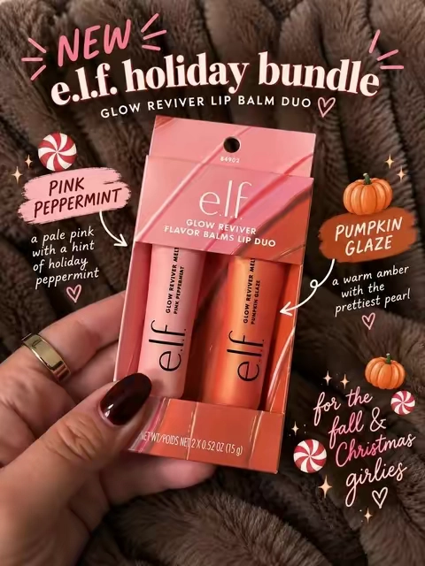 These flavors are speaking my language🤤🎃 #elfcosmetics #lipbalm #lipgloss 