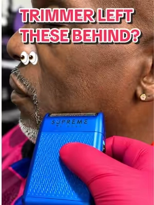 Hate Those Lil’ Stubble Hairs your trimmer left Behind? WATCH THIS 😳 #barber #barbershop #haircut #fyp #explorepage✨ @Supreme Trimmer 