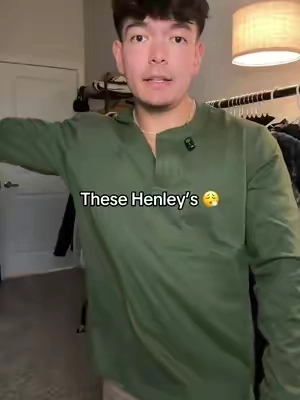 Buttery soft cotton Henley’s #MensLongSleeveShirt #ButtonPlacket #MensOutfits #MensClothing #fallmensfashion 