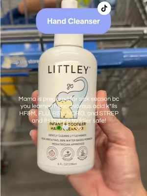 Little hands get into EVERYTHING 😂🙌 This gentle, fragrance-free hand cleanser is such an easy grab for busy moms! #Littley #ToddlerEssentials #BabyEssentials #MomFinds #busymomlife 