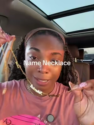 Love it downnn and the price  is too good!! 😍😍 #namenecklace #customnamenecklace #necklace #nontarnishjewelry #jewlery 