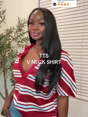 Replying to @bernardhill23 love the color of this top 😍😍😍😍😍🔥 #cuteshirt #vnecktshirt 