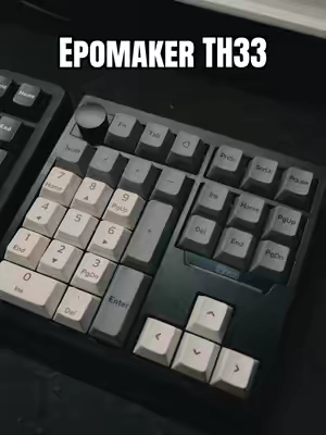 You don’t need a whole new keyboard if you are only using a numpad here and there. Having a stand alone numpad gives you the flexibility to run a numpad when you need it but also on either the left or right side of your keyboard. #thockykeyboard #gamingkeyboard #officekeyboard #gaminggear #epomakerth33 