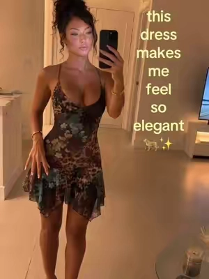 I’m obsessed with it 😩✨🐆 #dress #outfitinspo #mydress #minidress #elegantdress 