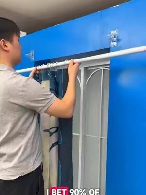 A new way to install curtains for 2026.                                            #hook#curtainrodholder#sohochic#tiktokshopstockup#tiktokshopbacktoschoolsale 