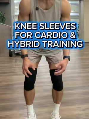5MM knee sleeves from @Gymreapers are perfect for hybrid training & cardio #gymreapers #kneesleeves #cardio #kneepain 