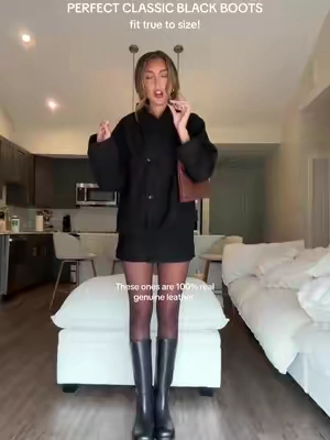 black boots are an essential for building fall outfits!! 