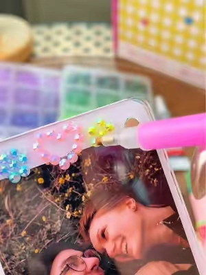 This is your sign to get a bedazzling kit for you and your daughters ✨🦋🌈💖#diyrhinestone #CraftTok #BlingBling #summerVibes #TikTokshopbacktoschool