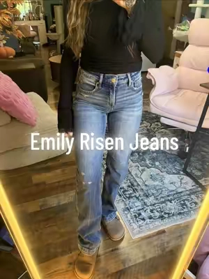 Emily risen jeans from @Wild Oak Boutique #risenjeans #jeans #stretchyjeans #tiktokshopcreatorpicks 
