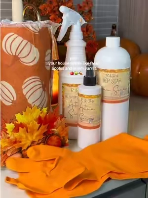 autumn sunrise has to be my favorite scent yet🍐🍎✨ #septemberstockup  #fallcleaning #cozyhome #cleanhome #fallfinds 