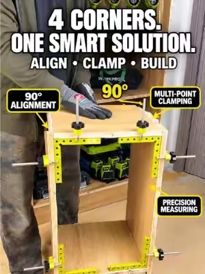 If you do woodworking or DIY projects, this is one tool you’ll want in your toolbox. This 4-in-1 square makes it easier to check angles, mark your measurements, and keep your work lined up. The adjustable design gives you more flexibility for different projects. Simple, practical, and easy to use. 🔨#tiktokshopstockup #DIY #fyp #90degreerightangleclamp #woodtok 