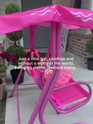 The cutest swing 💗🌸 #tiktokshopstockup #bench #tts #toddlergirl #girlmom  @Costzon 