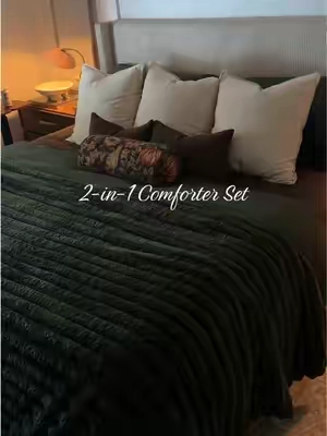 #sohochic #2in1comforterset #bedsure #cozybedding 