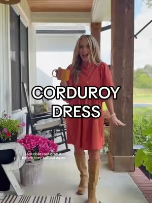 a corduroy dress omg🤩 this one will be perfect for thanksgiving