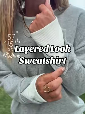 Replying to @Adri319🌟 new material! 63% polyester, 37% cotton. Faux layered sporty sweatshirt. #fashionover50 #sportyoutfits #layeredoutfit #tiktokshopstockup #tiktokshopcreatorpicks @Fisoew Clothing Co. 