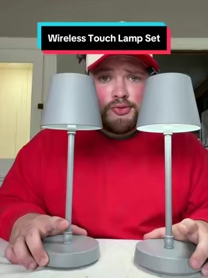 2 pack of wireless table lamps! #homedecor #lamp #bedroomdecor #homeessentials #lamps 