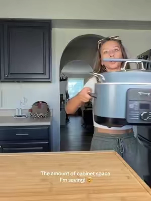 Ninjas out here replacing my whole kitchen with multi use appliances 🤌 #multicooker  #crockpot  #ninjapossiblecooker  #ninjakitchen  #largefamilylife 