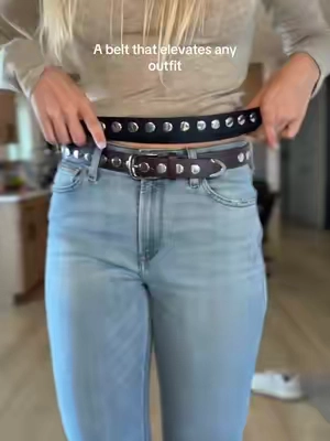 LOVE THIS BELT it gives the right amount of attention while staying simple/basic at the same time. 
