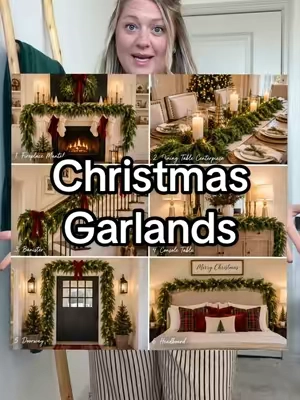 Affordable and good quality- say less  ✨🎄🥧#christmasdecor #garland #christmasgarland