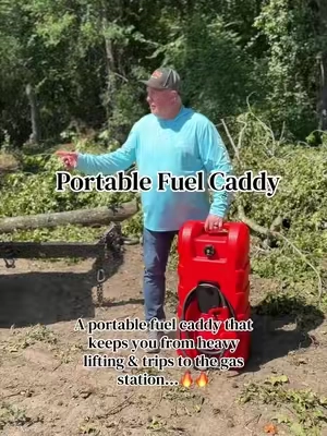 A portable gas tank that has wheels…like how much easier can you get 🔥🔥 #tiktokshopstockup #handpumpfuelcaddy #portablefuelcaddy #portablefuelpump #fueltransfertank 