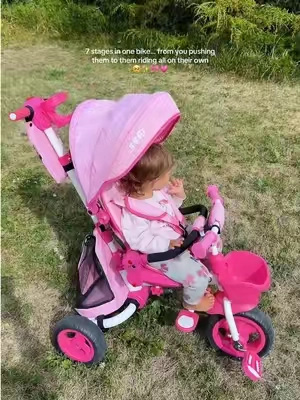 From needing you to push them to riding all on their own 🥹 This 7-in-1 bike grows with them from 6 months all the way to 5 years 🚲🤍 #ToddlerBike #7In1Bike #ToddlerMustHaves #MomFinds 