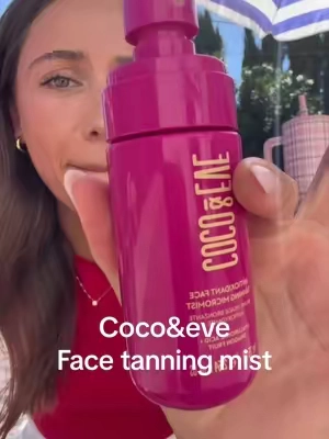 I wake up feeling pretty even without makeup 🥹🥹 even skin tone is a dream! #tanningmist #facetanningmist #selftan #cocoandeve #unevenskintone 