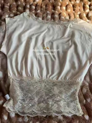 #lacetop #asymmetrictop #cutetop #OOTD #top 
