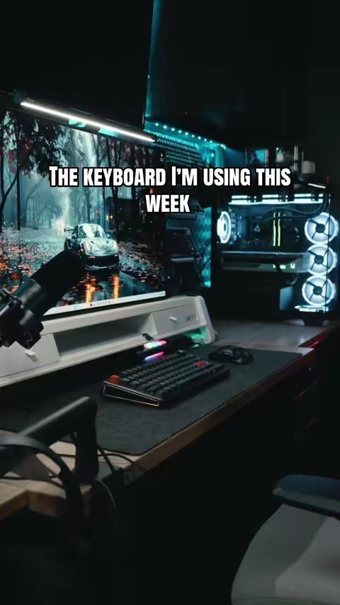 This keyboard sounds super creamy right out of the box. Literally I would not mod this at all because it looks amazing and sounds amazing. I love the carbon fiber keycaps that are still shine through and looks insane on my desk.  #creamykeyboards #creamykeyboard #GamingSetup #gaminggear #epomakerth80v2pro 