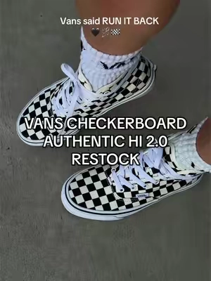 And RIGHTFULLY SO because these sold out so freaking quick last time 😭 RUN!!! @vans 