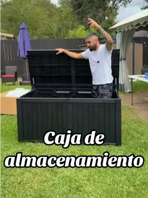 Caja de almacenamiento de resina impermeable de 45-180 galones #almacenamiento #caja #patio #paratiiiiiiiiiiiiiiiiiiiiiiiiiiiiiii #tiktokshopstockup 