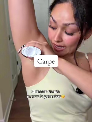 Maquillaje para axillas???? 🤭😳 #carpe #deodorant #desodorante #darkarmpits #carpedeodorant 