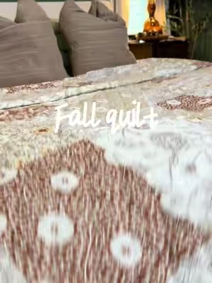 Fall quilt your bedroom needs!