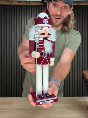 Collegiate nutcrackers are back! #nutcrackers #CollegeFootball #christmasdecor #qvc #tiktokshopcreatorpicks 