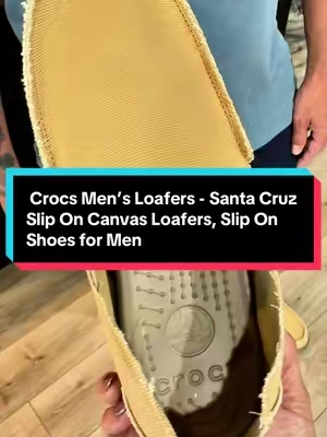 918  Crocs Men’s Loafers - Santa Cruz Slip On Canvas Loafers, Slip On Shoes for Men @Crocs #TiktokShopStockUp #TiktokShopCreatorPicks #TiktokShopFallDealsForYou #CrocsSeptemberSpotlight 