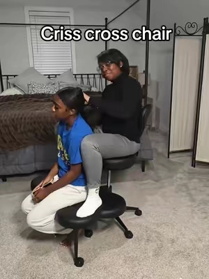 desk chair and hair chair! teddy and faux leather so comfortable. even your pet can sit next to you.  #ergonomicchair #crisscrosschair #naturalhair #kidshairstyles #blackgirlhair 