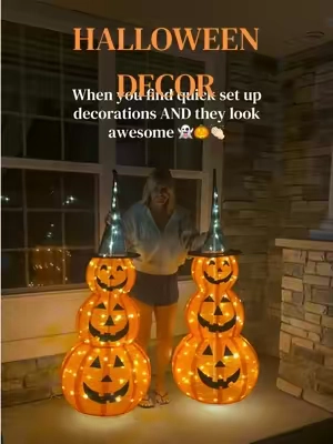 These have been selling fast and look so good on the front porch🧡🧡🧡 #halloweendecor #halloween #pumpkindecor #lightuphalloween #happyhalloween 
