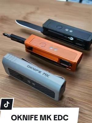 The OKNIFE MK packs a ton of utility into one compact EDC tool—built-in light, interchangeable screwdriver bits, magnetic base, pocket clip, and more.  #OKNIFE #EDC #Multitool #EverydayCarry #OknifeMK 