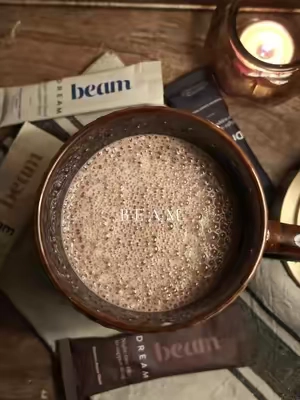 and it’s only 15 calories and 0 sugar 🤭 #beam ##hotcocoa #sleepyhotcocoa 