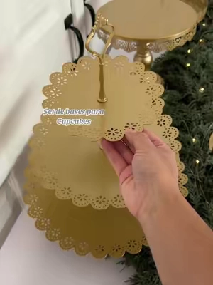 Set de bases para cupcakes y postres  #cupcakestand #christmasgifts #merrychristmas #christmas 