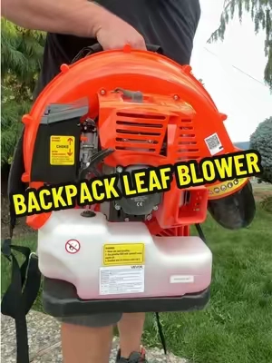 The backpack leaf blower is a beast! #vevor #leafblower #gasblower #gasleafblower #backpackleafblower 