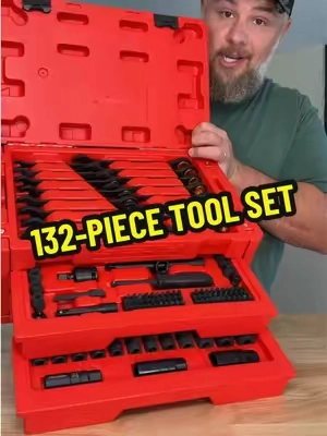 If you know, you know… the 10mm is always the first one to disappear 😂 This 132-piece mechanic’s set keeps everything organized and in one place. #mechanictools #socketset #ratchetingwrench #diytools #tiktokshopcreatorpicks 
